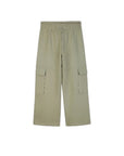 Pantalone cargo verde con dettagli logo Billieblush