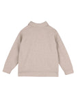 Giacca camicia in panno beige con logo in metallo Boss