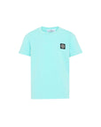 T-shirt verde acqua con dettaglio logo Stone Island