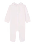 Tutina rosa con patch orsetto e logo Nanan frontale