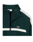 Completo tuta verde con patch logo Lacoste