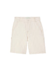 Bermuda in cotone panna con logo Fendi