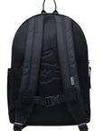 Zaino nero con dettaglio patch cucito Lacoste cucito frontale