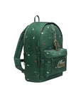 Zaino verde con dettagli logo Lacoste