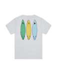 T-shirt bianca con stampa dettagli Sundek