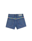 Pantaloncino di jeans blu con dettagli cuciti Billieblush
