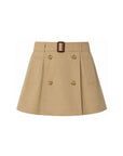 Gonna beige con bottoni Burberry