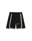 Bermuda nero con stampa logo Palm Angels