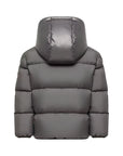 Giubbino Barin grigio con dettaglio patch Moncler