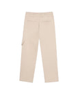Pantalone beige con dettaglio logo cucito Lanvin