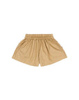 Pantaloncino beige con logo cucito Burberry