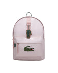Zaino rosa con dettaglio patch cucito Lacoste