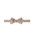 Papillon beige con stampa check Burberry