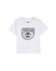 T-shirt bianca con dettaglio stampa logo Timberland