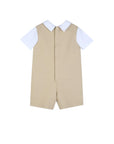Pagliaccetto beige con dettagli logo Boss