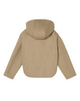 Giacca giubbino beige con dettaglio logo FF Fendi all'interno