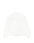 Camicia bianca con logo Fendi cucito frontale