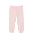 Pantalone in felpa rosa con patch logo Lacoste