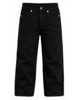 Jeans nero con dettagli logo Givenchy cuciti sul retro