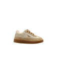 Scarpe beige con dettagli in metallo logo Fendi