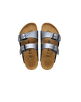 Sandali Arizona neri metallizzati Birkenstock