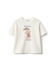 T-shirt baby bianca con stampa logo Burberry London