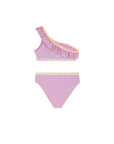 Costume bikini lilla laminato Billieblush