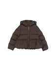 Giubbino Elizaveta marrone con dettaglio patch Moncler