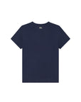 T-shirt blu con dettaglio patch coccodrillo grande Lacoste