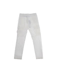 Pantalone bianco cargo con dettaglio logo Stone Island