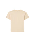 T-shirt panna con dettagli logo Palm Angels