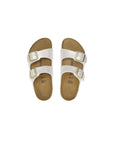 Sandali Arizona bianchi metallizzati Birkenstock
