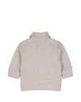 Giacca camicia in panno beige con logo in metallo Boss