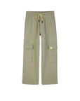 Pantalone cargo verde con dettagli logo Billieblush