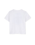 T-shirt bianca con dettaglio stampa logo Timberland