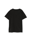 T-shirt nera con dettagli logo Moncler