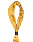 Foulard giallo con stampa a fantasia Manuel Ritz