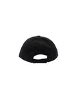 Cappello con visiera nero con stampa logo Palm Angels