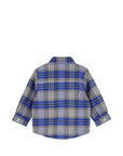 Camicia in flanella a quadri blu con dettagli logo Timberland