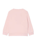 Felpa rosa con patch Lacoste cucito frontale
