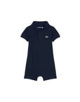 Pagliaccetto blu con patch logo Lacoste