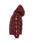 Giubbino New Aubert bordeaux con dettaglio patch Moncler