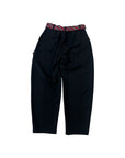 Pantalone nero con cravatta e dettagli logo Lulu