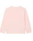 T-shirt manica lunga rosa con patch logo Lacoste