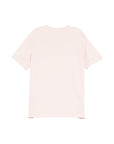 T-shirt rosa chiaro con dettaglio logo Stone Island
