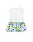 Abito bianco con stampa Trilly Disney x Monnalisa