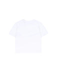 T-shirt bianca con dettaglio logo Burberry stampato
