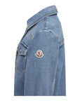 Camicia in jeans con dettagli patch Moncler