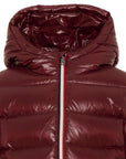 Giubbino New Aubert bordeaux con dettaglio patch Moncler