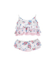 Costume bikini con stampa fiori Monnalisa